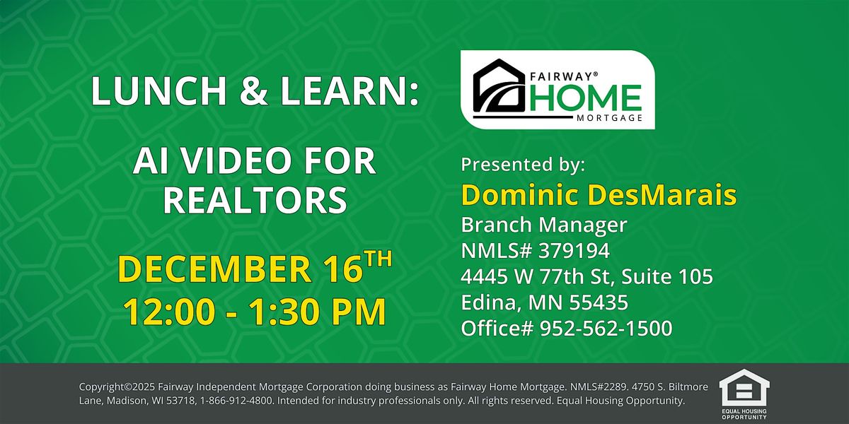 Lunch & Learn: AI Video for Realtors
