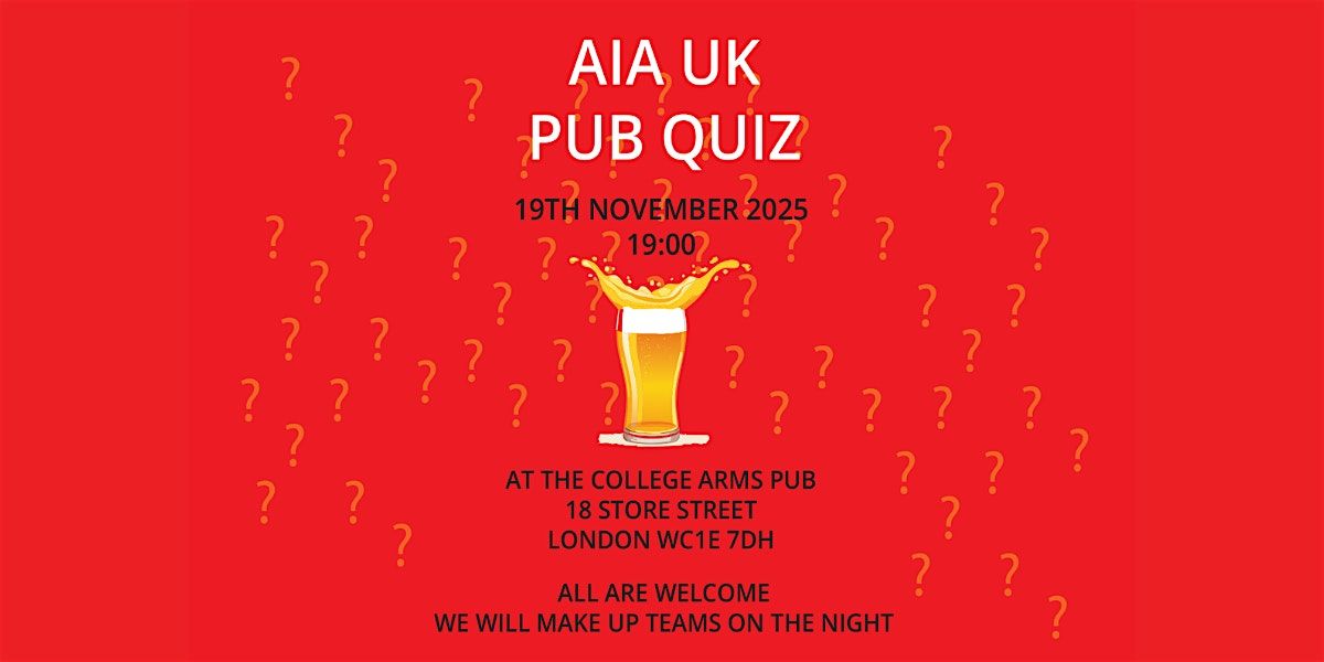 AIA UK Pub Quiz
