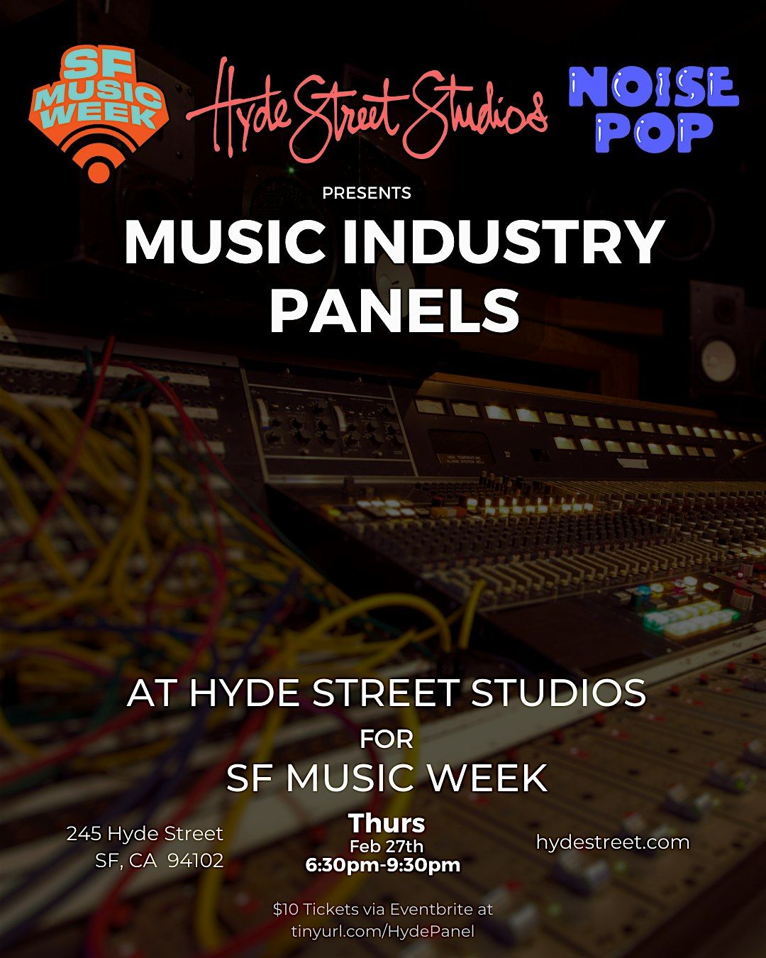 Music Industry Panels at Hyde Street Studios