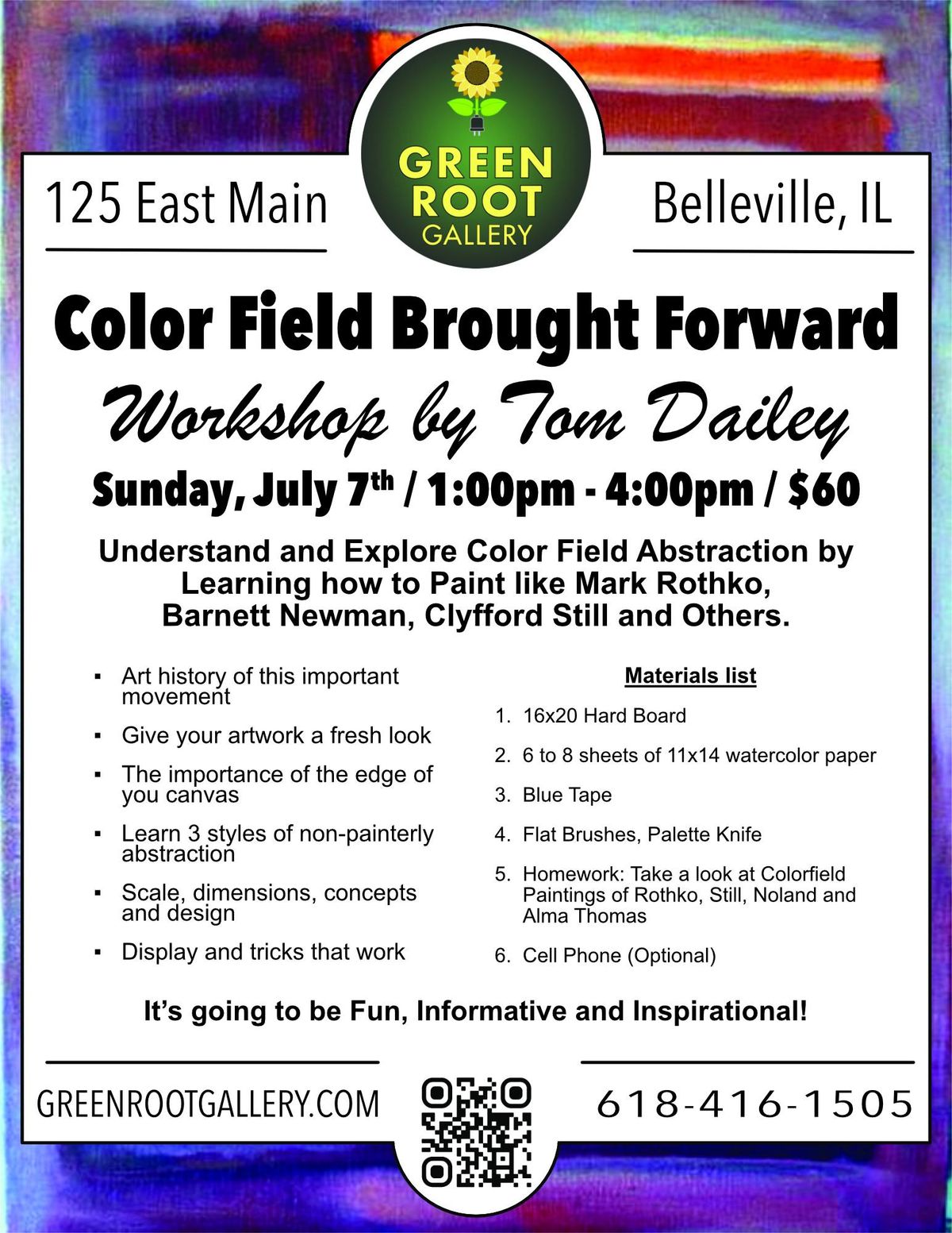 Color Field Brought Forward | Workshop by Tom Dailey