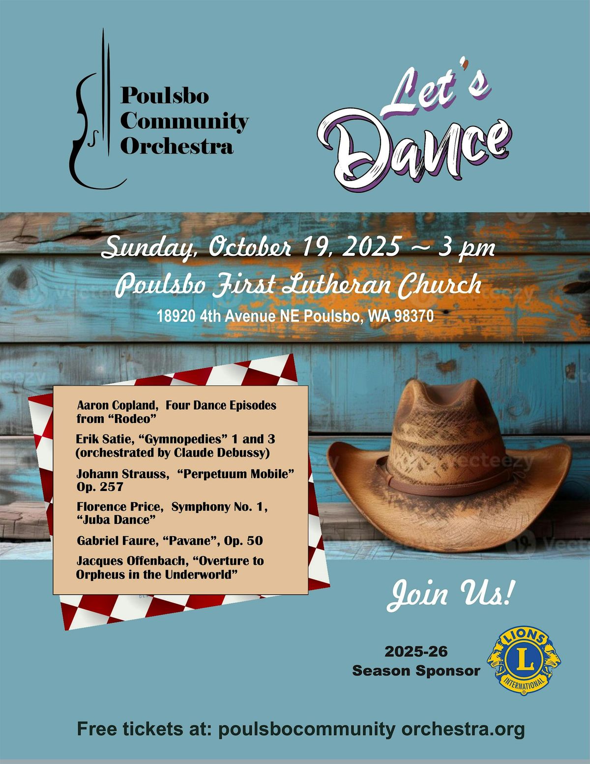 Let's Dance! Poulsbo Community Orchestra's Season Opener