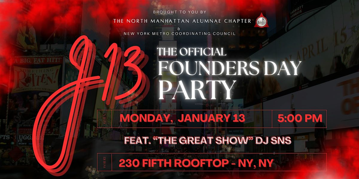 2025 NYMCC Founders Day Party\u00a0Hosted by the North Manhattan Alumnae Chapter