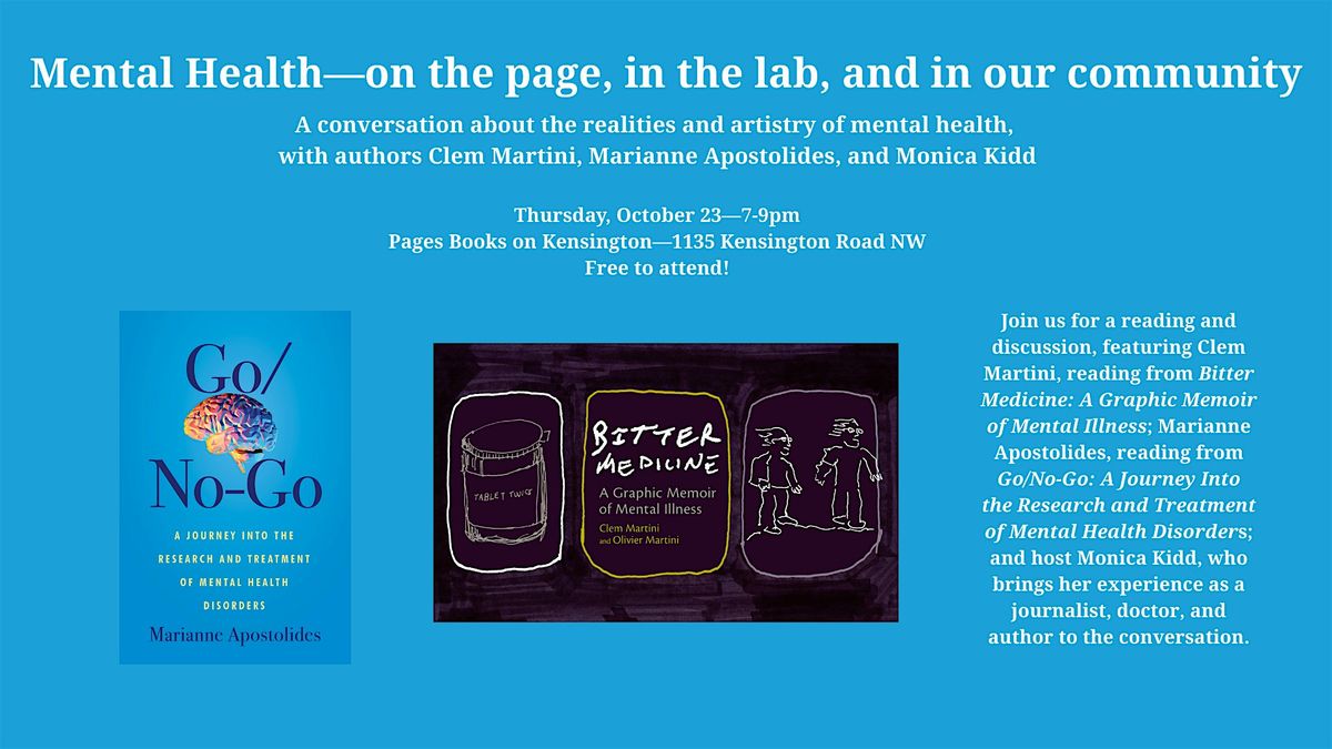 Mental Health\u2014on the page, in the lab, and in our community