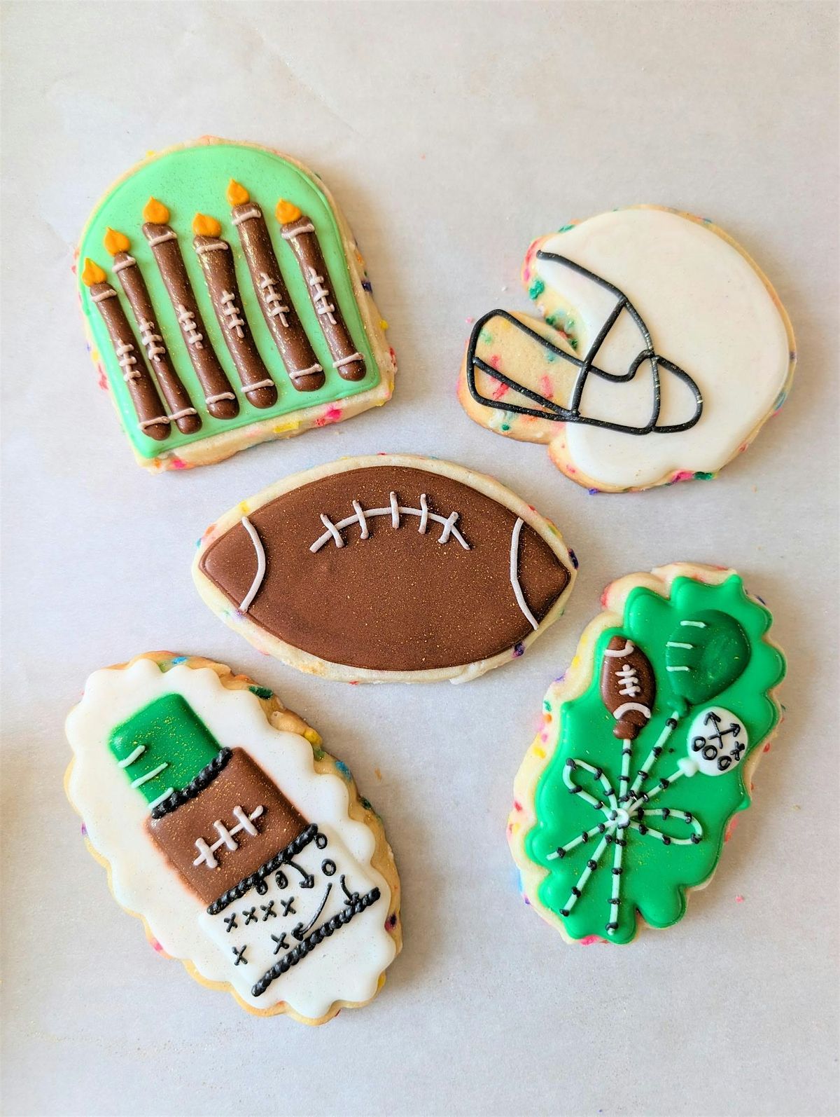 Football  Themed Cookie Decorating Class & Milkshakes!