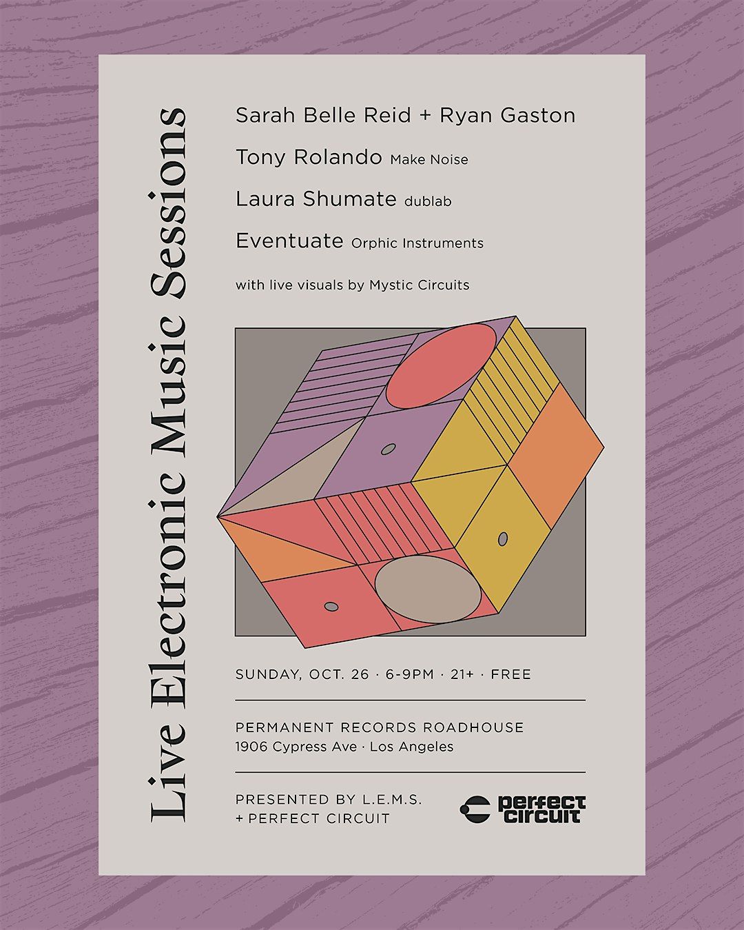 Sarah Belle Reid + Ryan Gaston, Tony Rolando, Laura Shumate, Eventuate