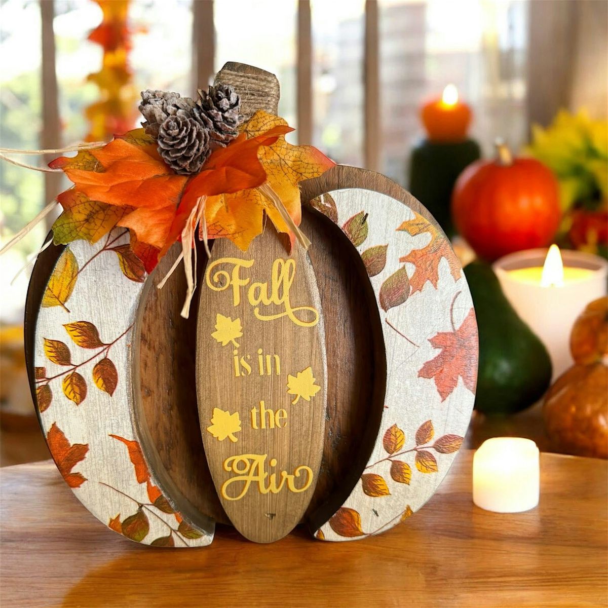 DIY Wood Pumpkin Set