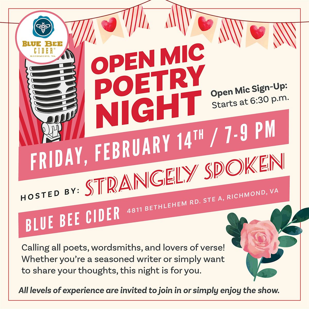 Strangely Spoken: A Night of Open Mic Poetry