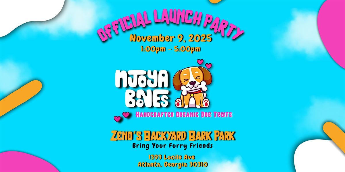 NJoyA Bones Handcrafted Organic Dog Treats Official Launch Party