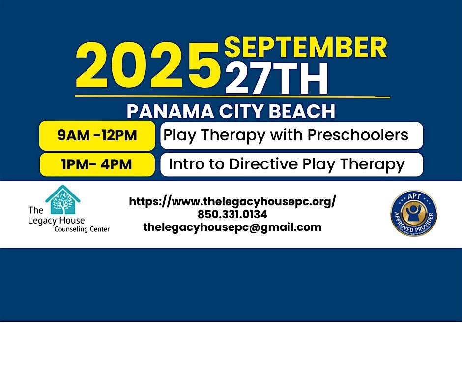 6-Hour In-Person Training for Play Therapy (APT Contact Hours)