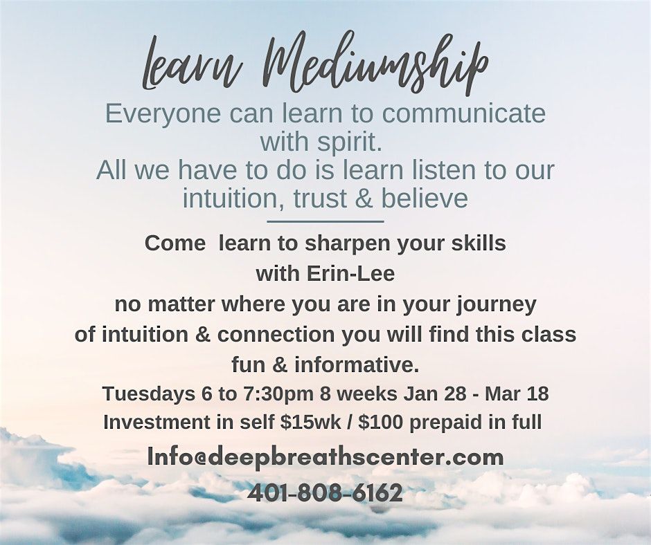 Learn Mediumship with Erin-Lee