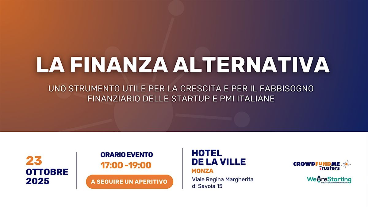 La finanza alternativa a Monza