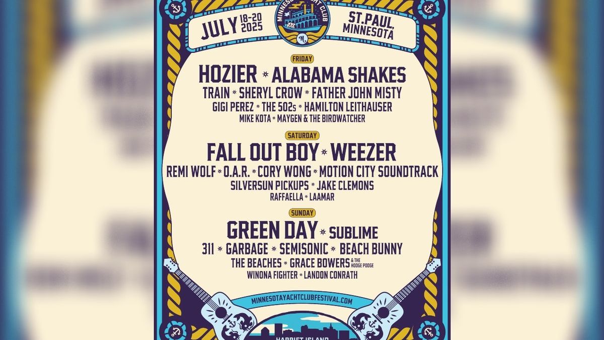 Minnesota Yacht Club Festival (Saturday) with Fall Out Boy, Weezer, Remi Wolf, and more