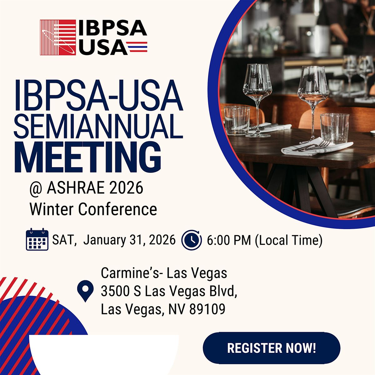 IBPSA-USA Semiannual Meeting @ ASHRAE 2026 Winter Conference