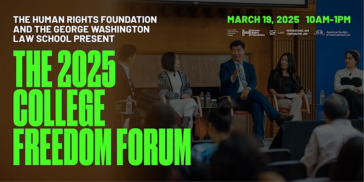 Human Rights Colleg Human Rights Foundation 2025 College Freedom Forum, Faculty Conference ...
