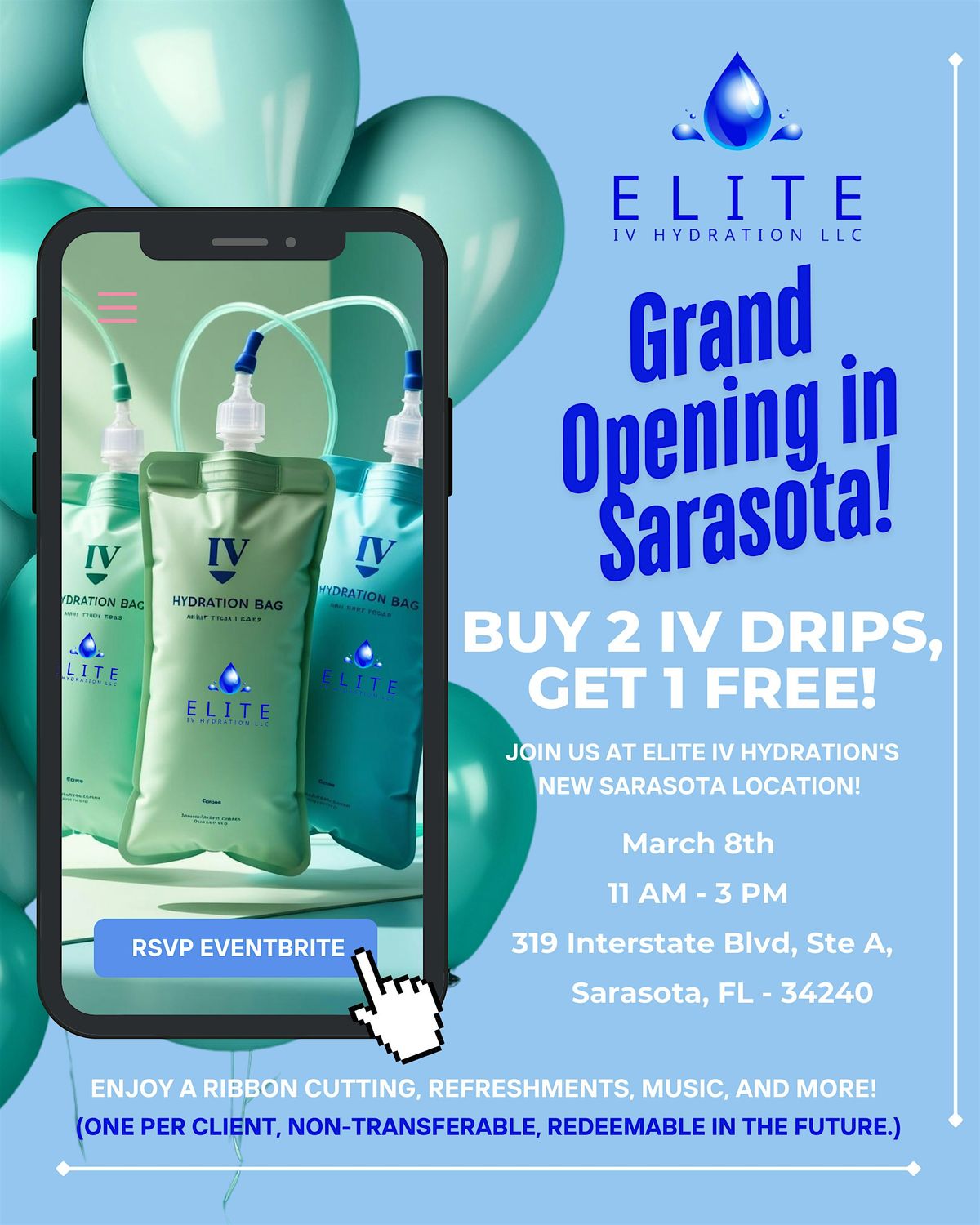 Elite IV Hydration Grand Opening in Sarasota!