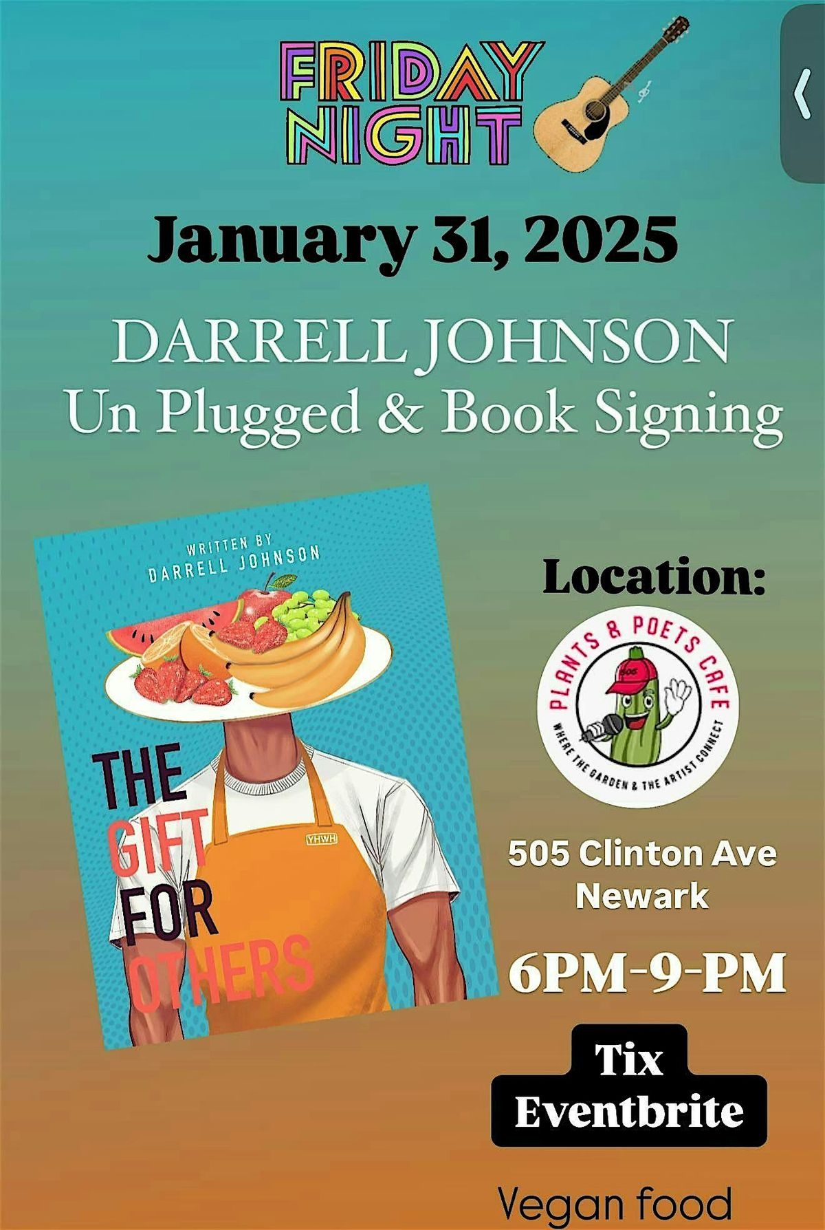 Darrell Johnson\u2019s Unplugged & Book Signing