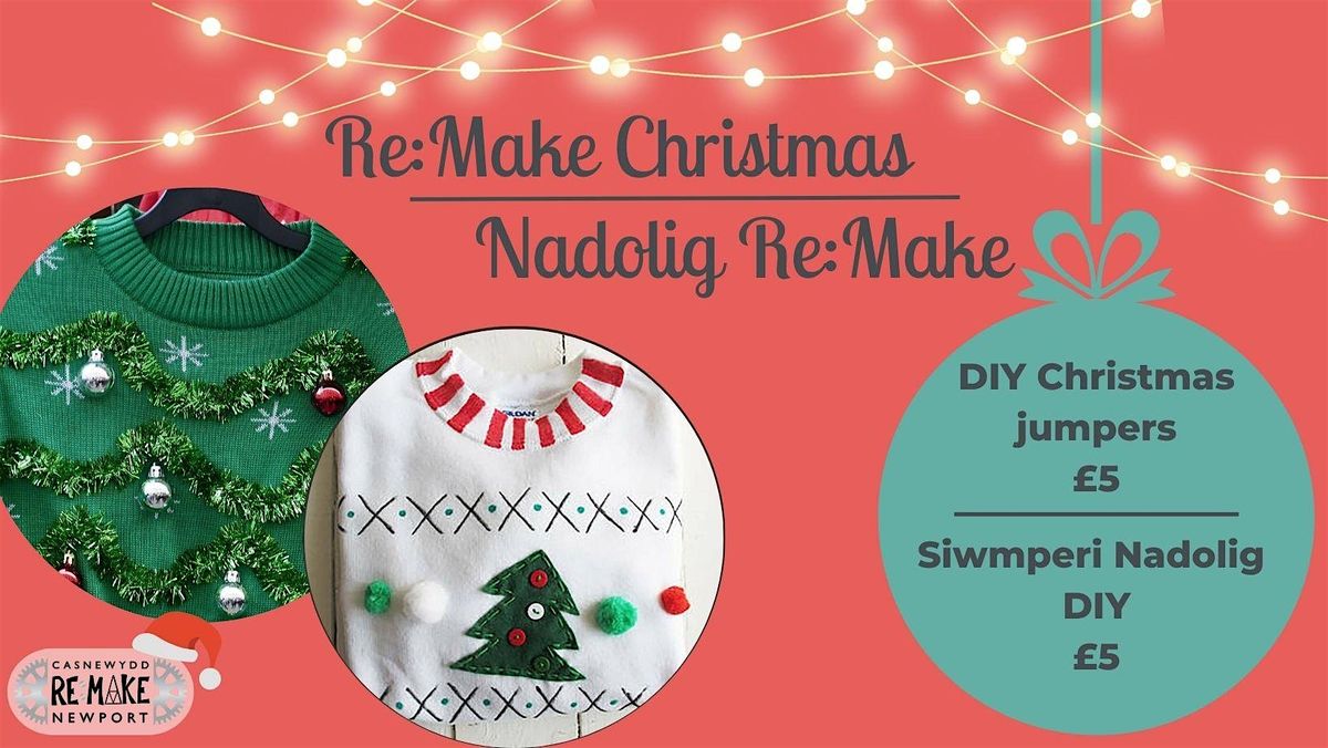 RE:MAKE DIY Christmas Jumpers - a great way to get the parties started