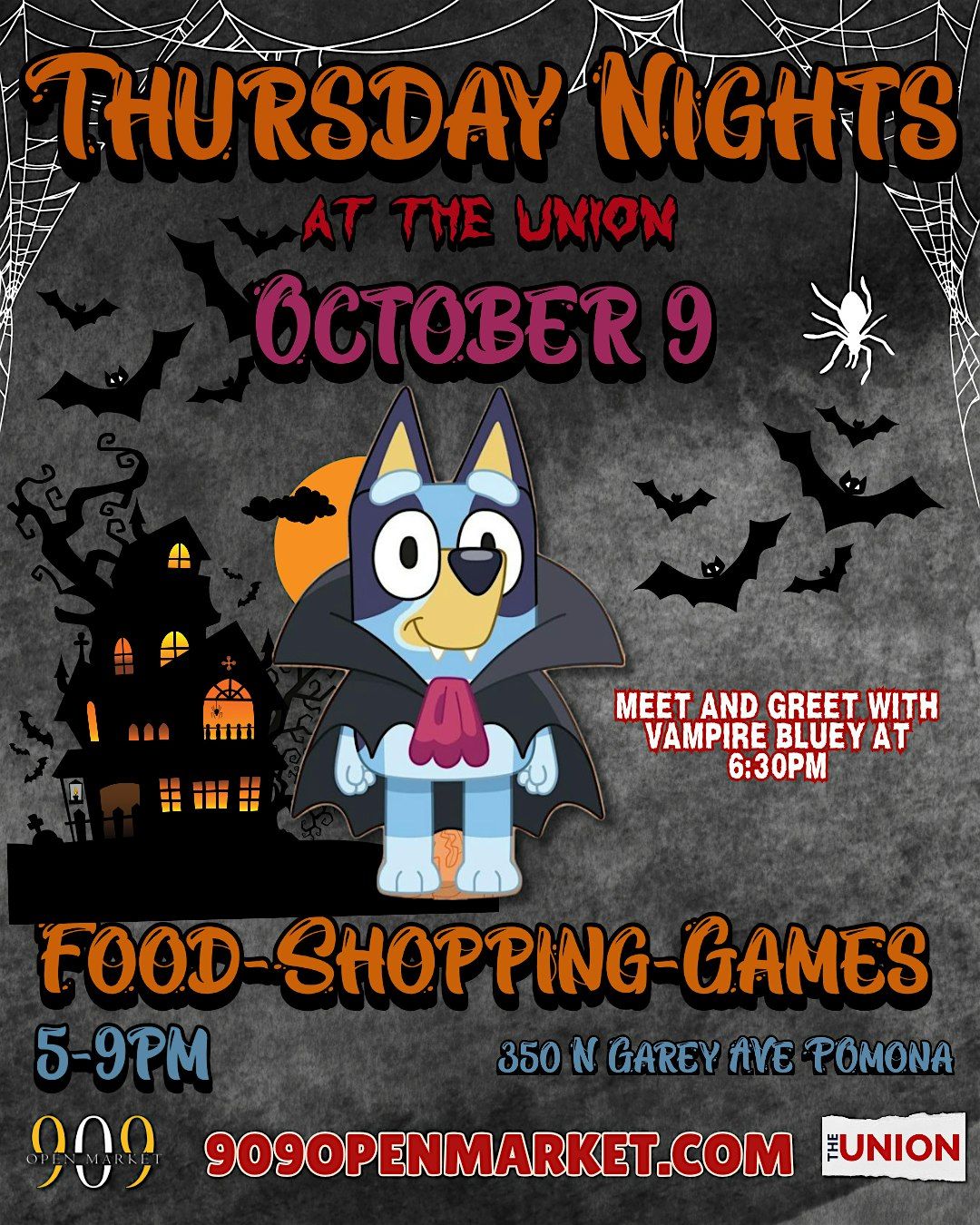 Meet & Greet with Vampire Bluey \u2013 Thursday Night Market at The Union