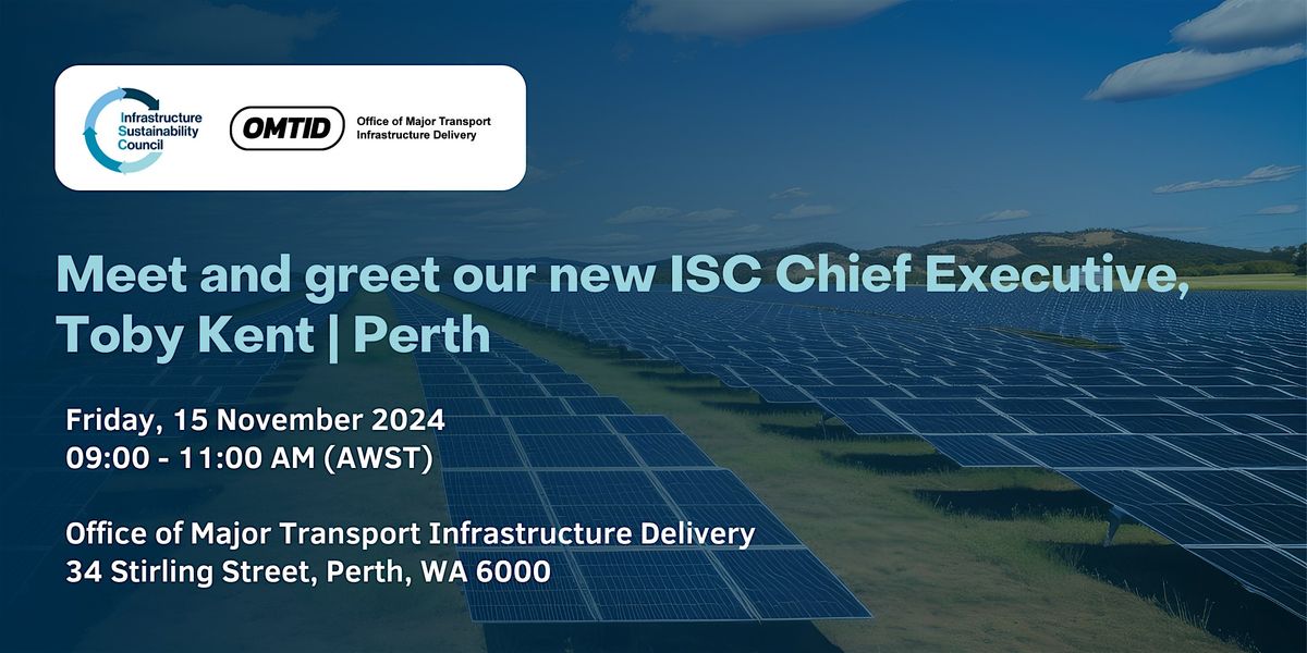 Meet and greet our new ISC Chief Executive, Toby Kent | Western Australia