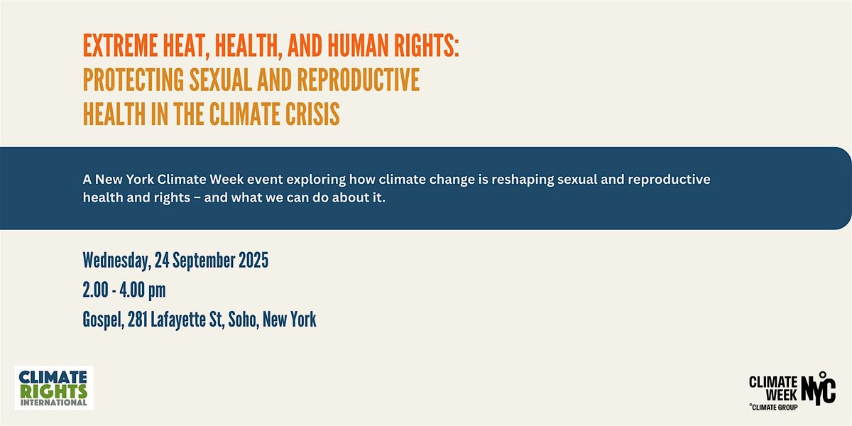 Extreme Heat, Health, and Human Rights: Protecting Sexual and Reproductive