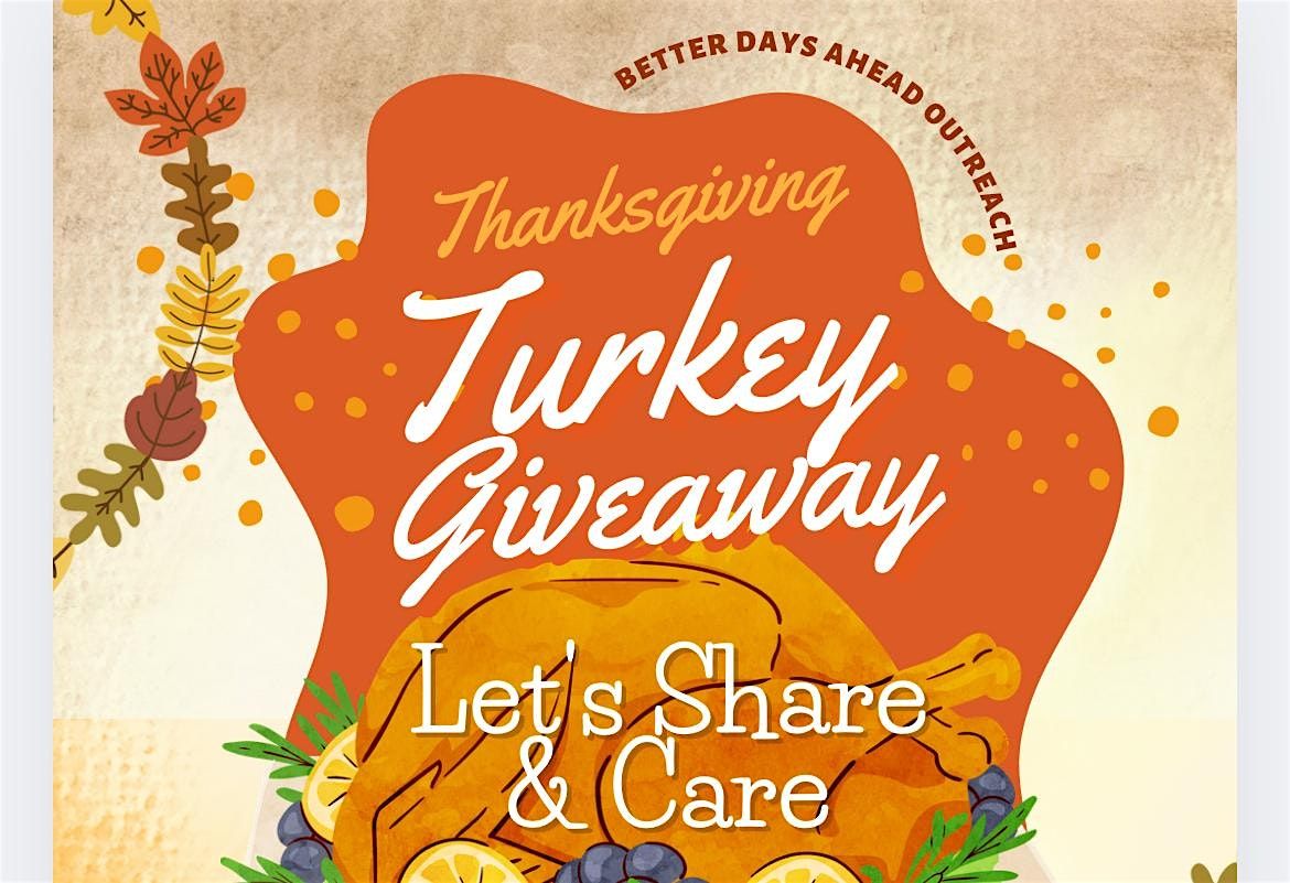 Turkey and food giveaway