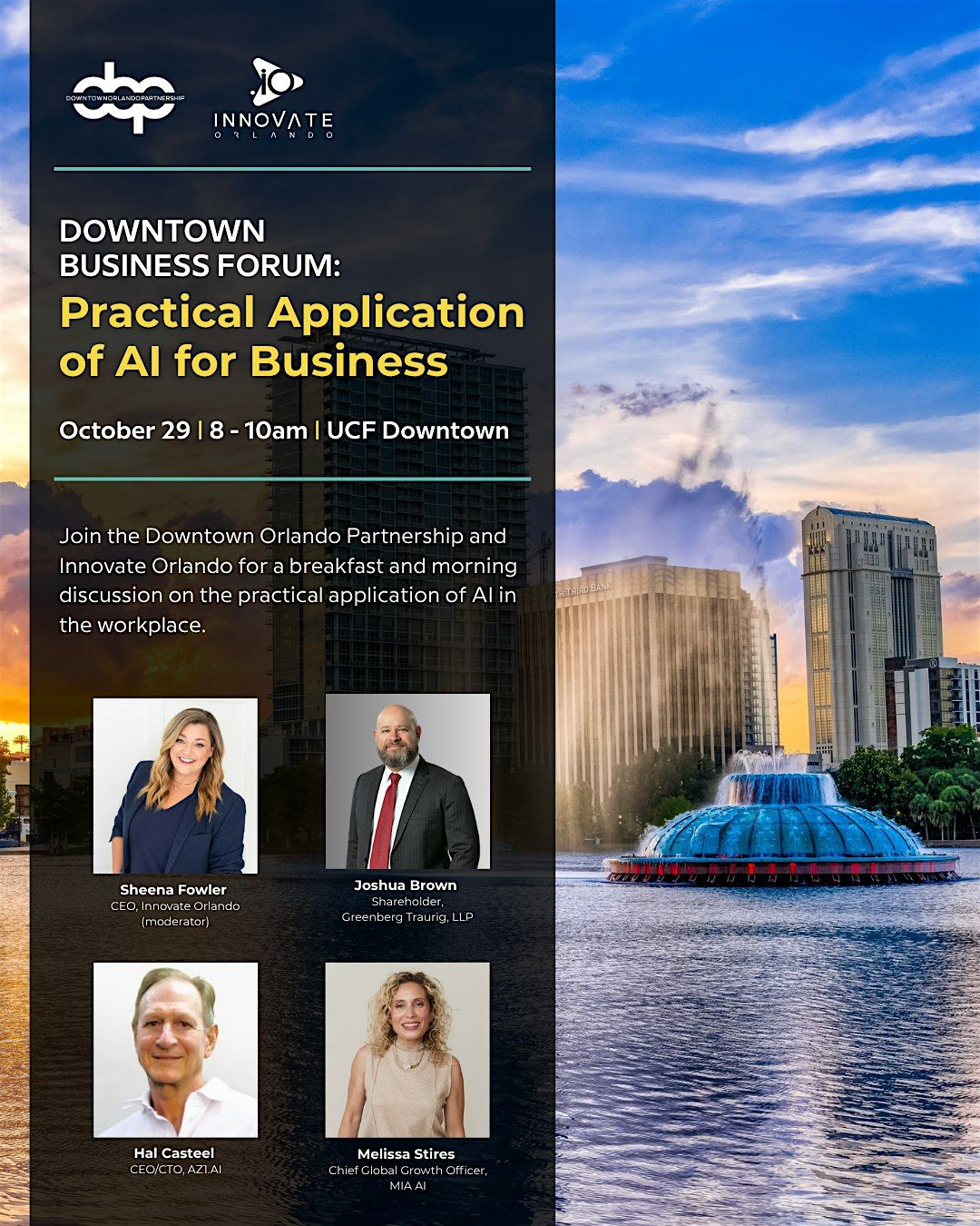DOP's Downtown Business Forum: Practical Application of AI for Business