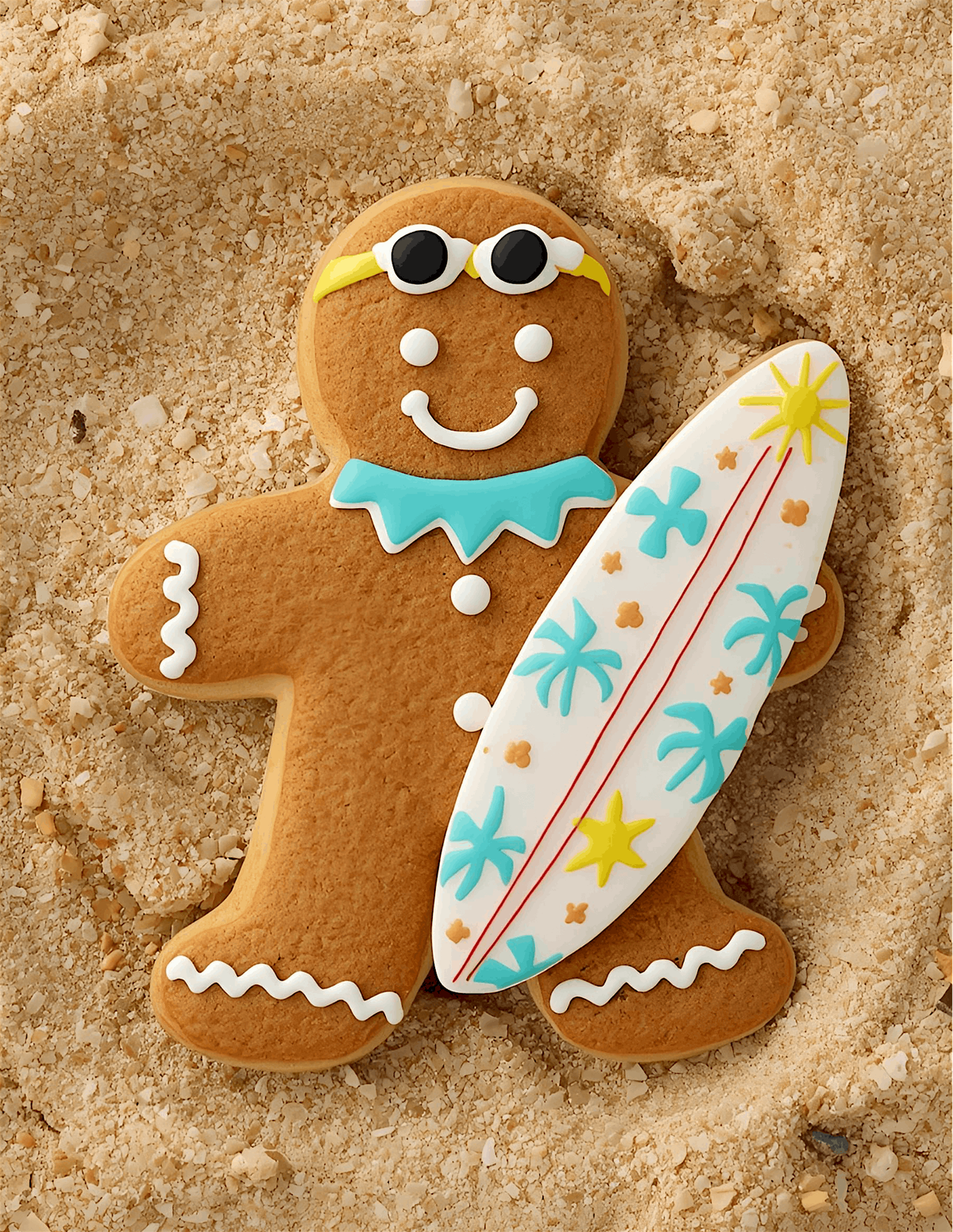 Gingerbread Cookies at the Beach!