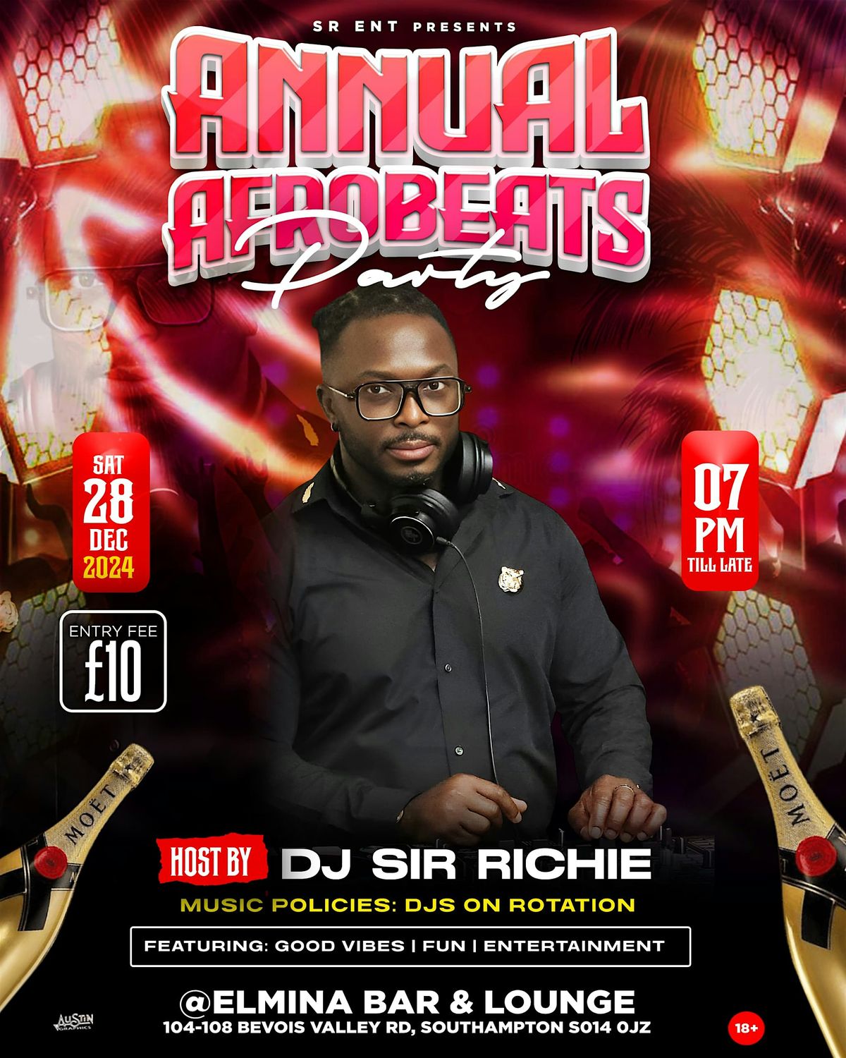 SR ENT Presents Annual Afrobeats Party Southampton