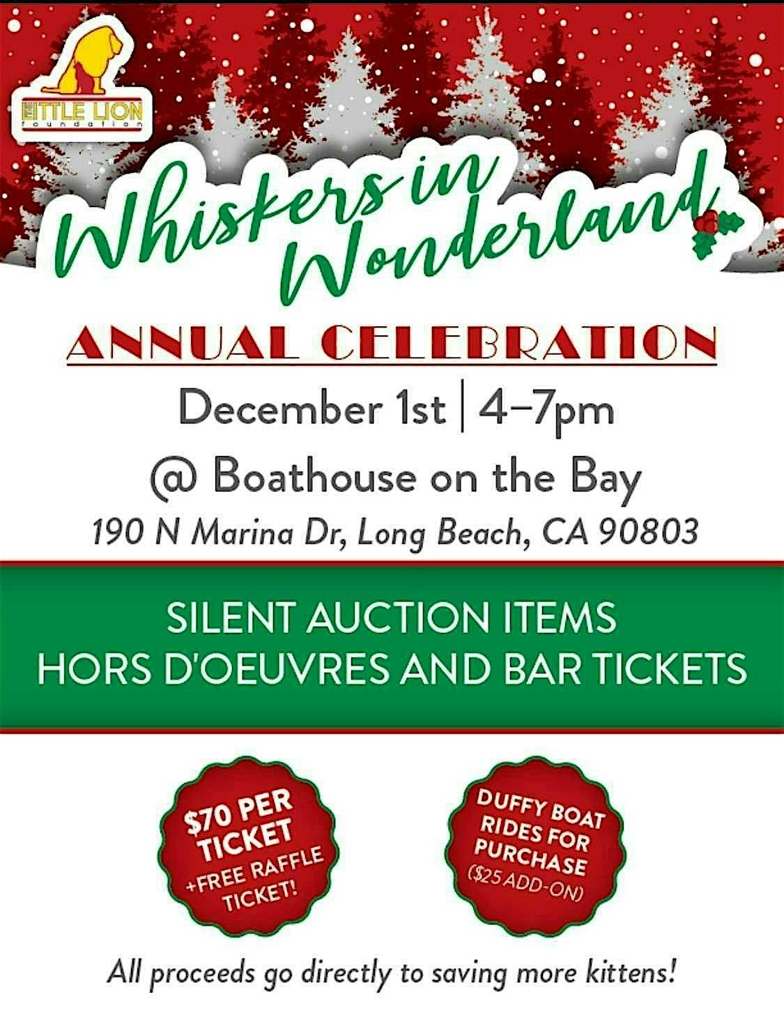 Whiskers in Wonderland: Little Lion Foundation Fundraiser