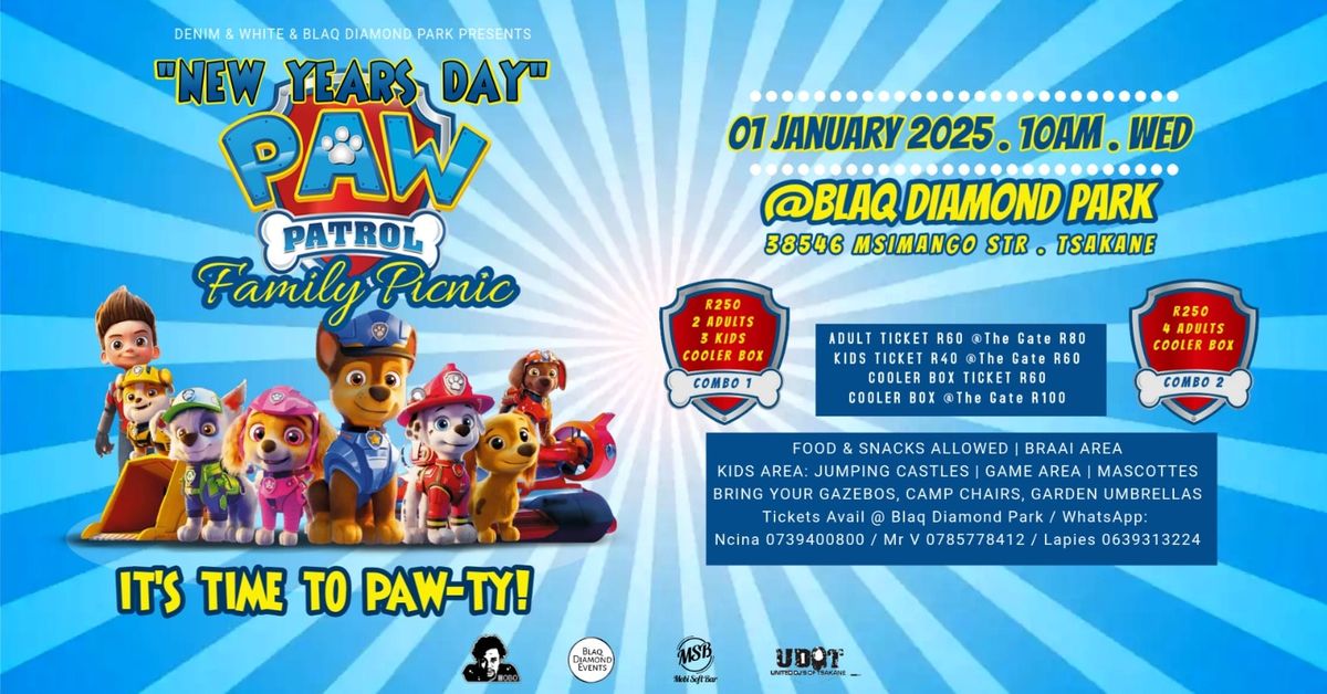 PAW PATROL FAMILY PICNIC NEW YEARS DAY