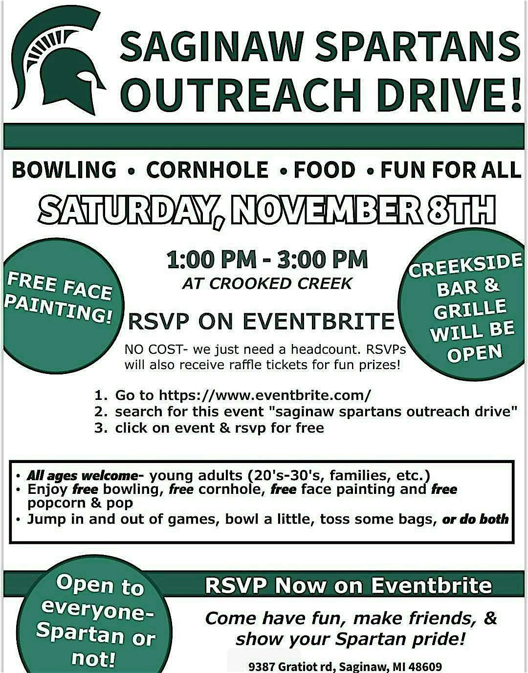Saginaw Spartans Outreach Drive