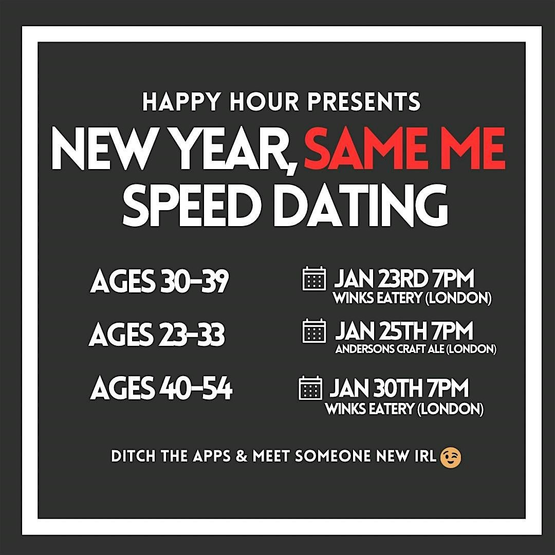 New Year, Same Me Speed Dating Ages 40-54(LONDON)