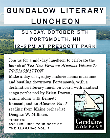 Brunch, Song, and the New Farmer's Almanac aboard the Gundalow