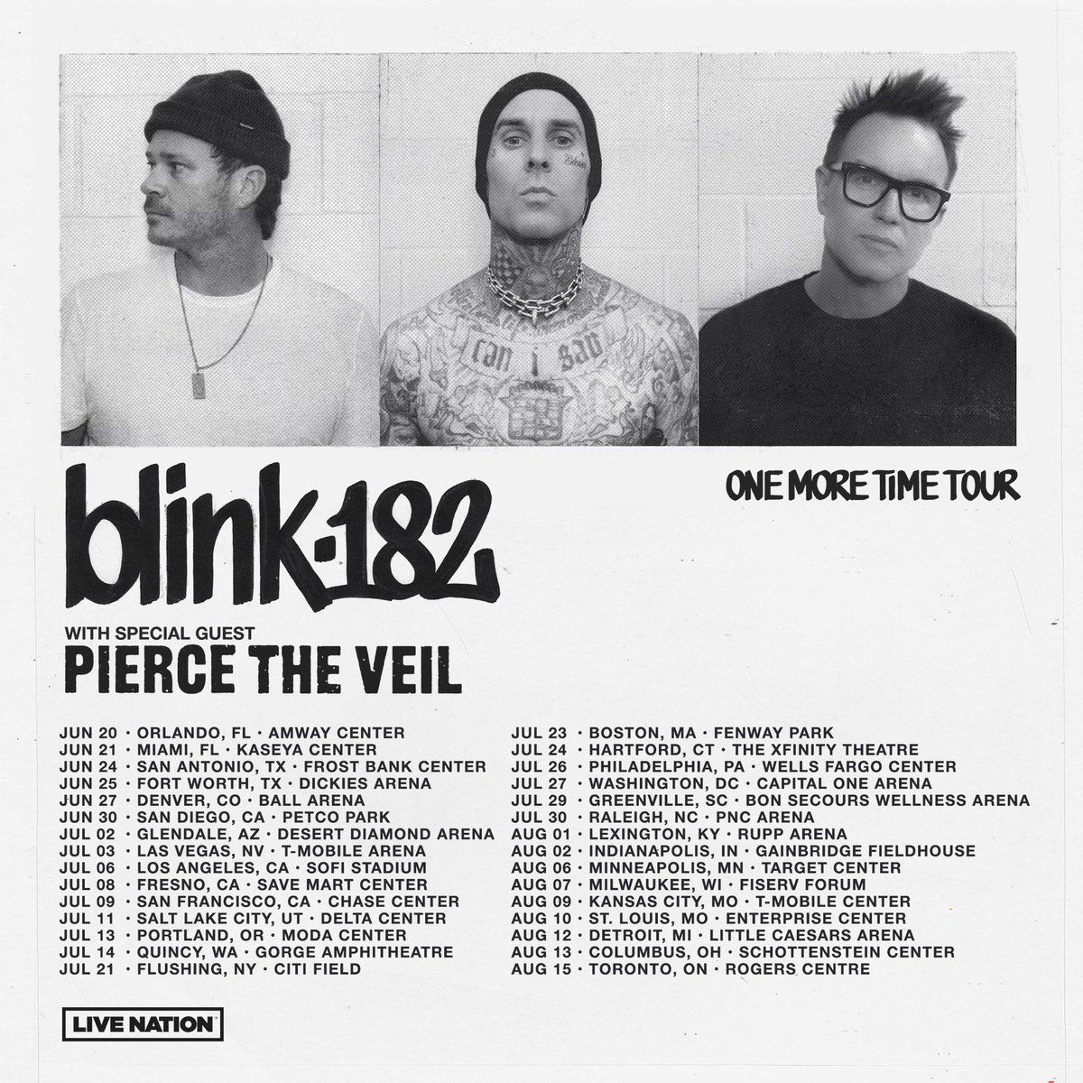 blink-182 with Pierce the Veil