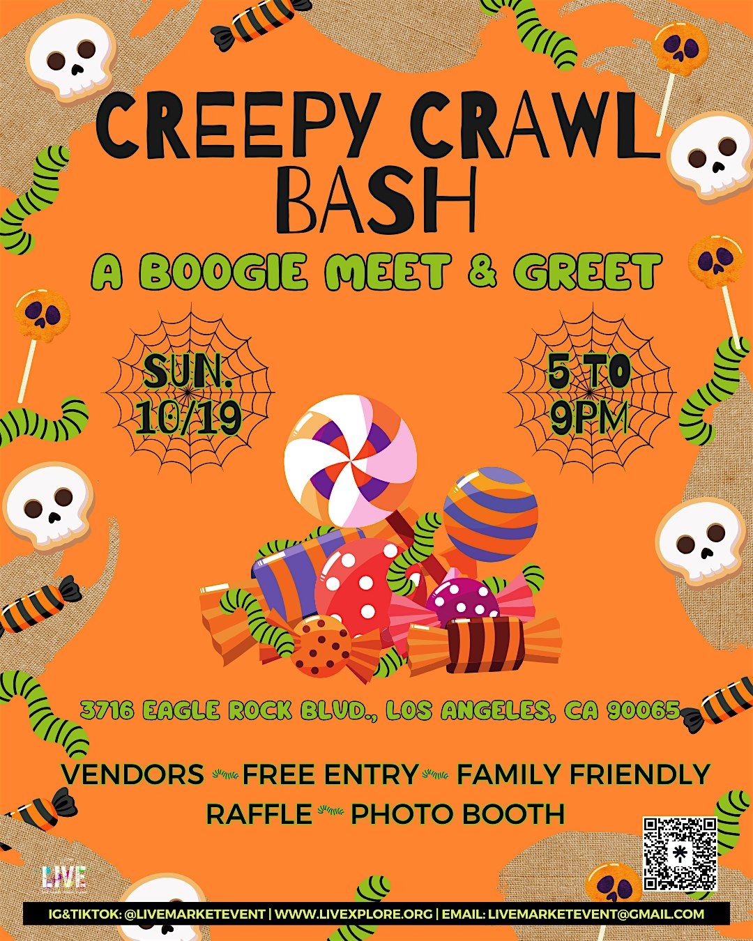 Eagle Rock Sunday Market: Creepy Crawl Bash