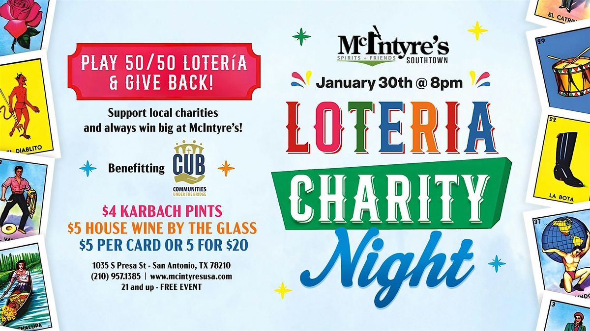 50\/50 Charity Loteria Night in Southtown!