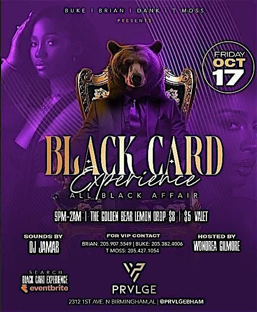 Black Card Experience