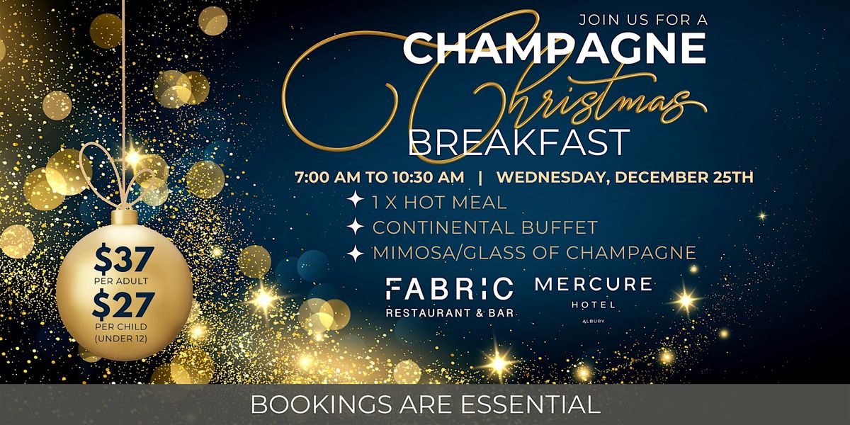 Christmas Champagne Breakfast at Fabric Bar & Restaurant