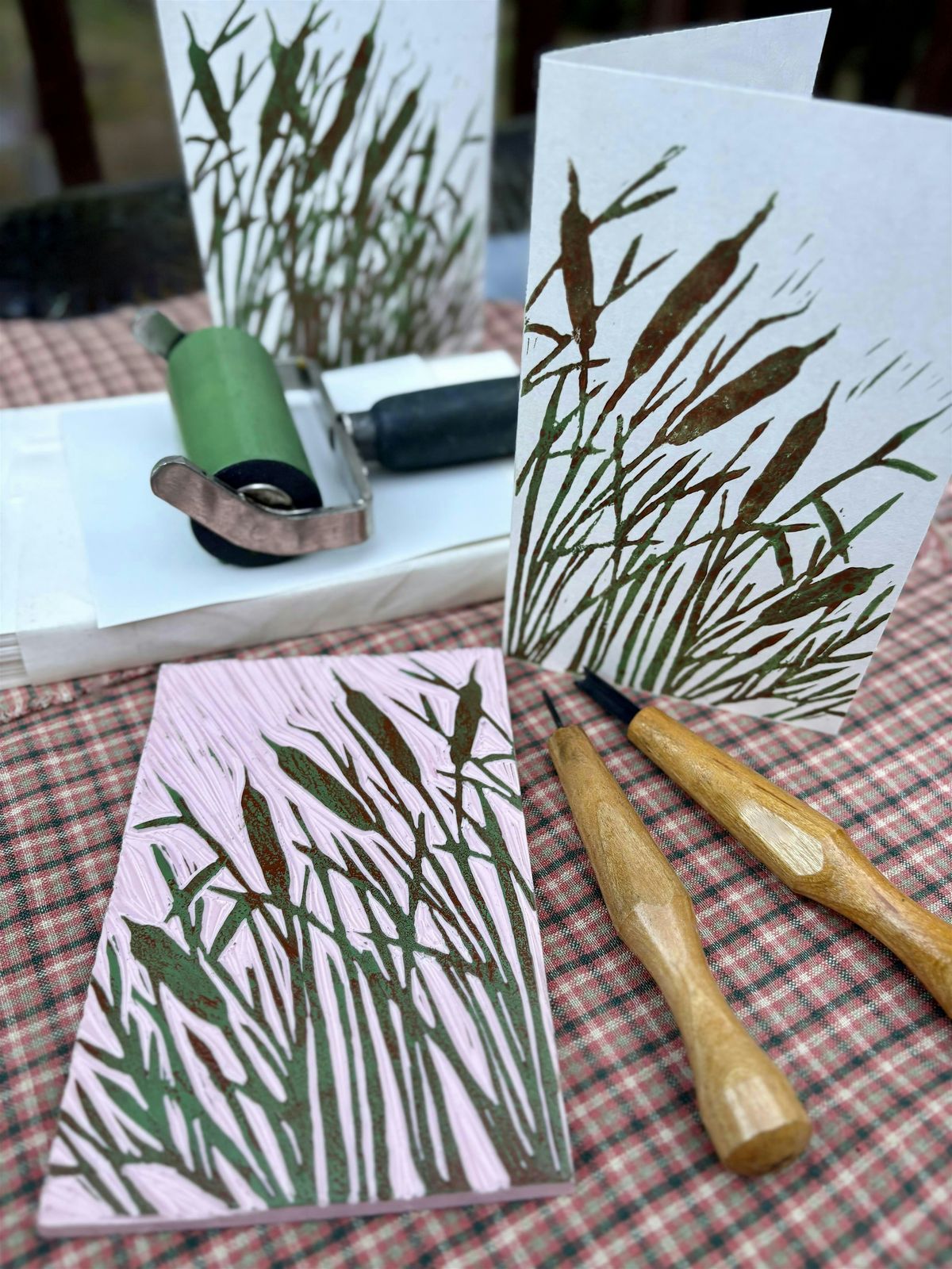 Holiday Card Linocut Workshop with Kelly Autumn