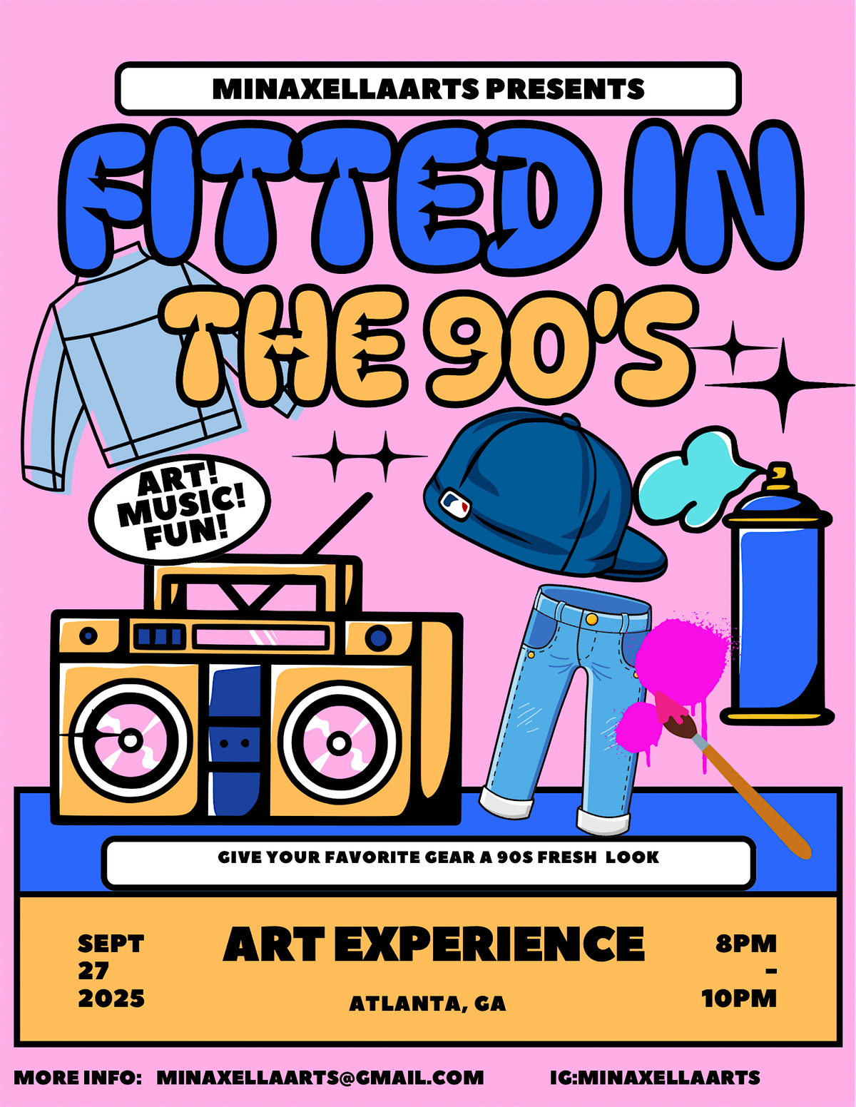 Fitted in the 90s Art Event