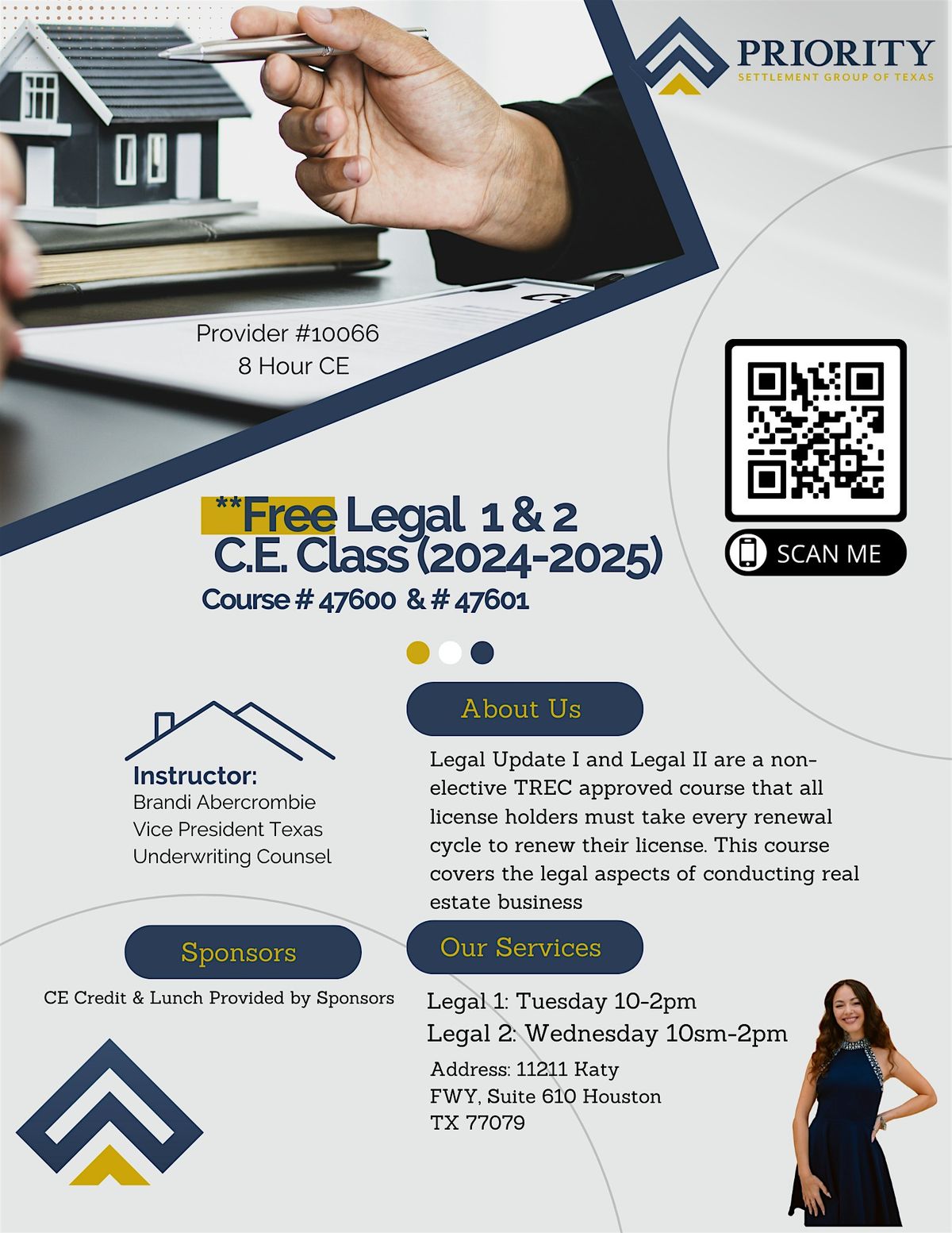 FREE Legal 1 & Legal 2  C.E. Class for agents