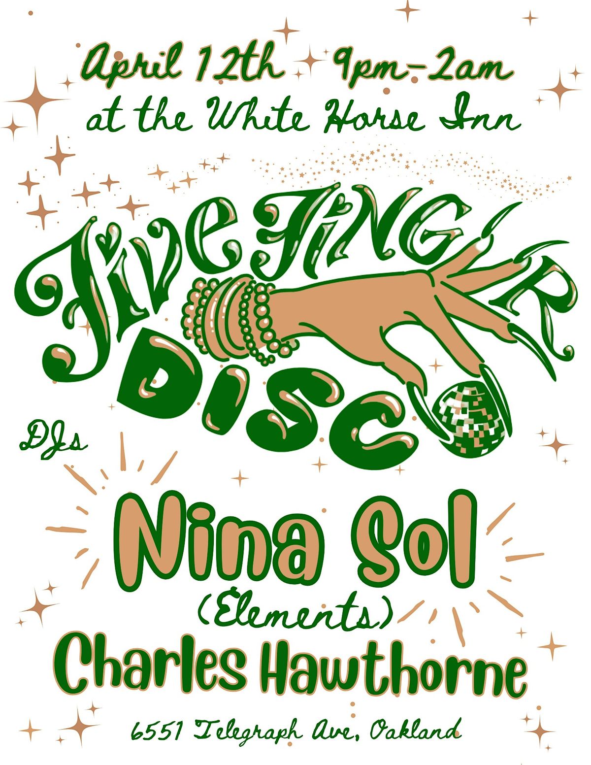 Five Finger Disco: Spring Affair w\/ Nina Sol & Charles Hawthorne