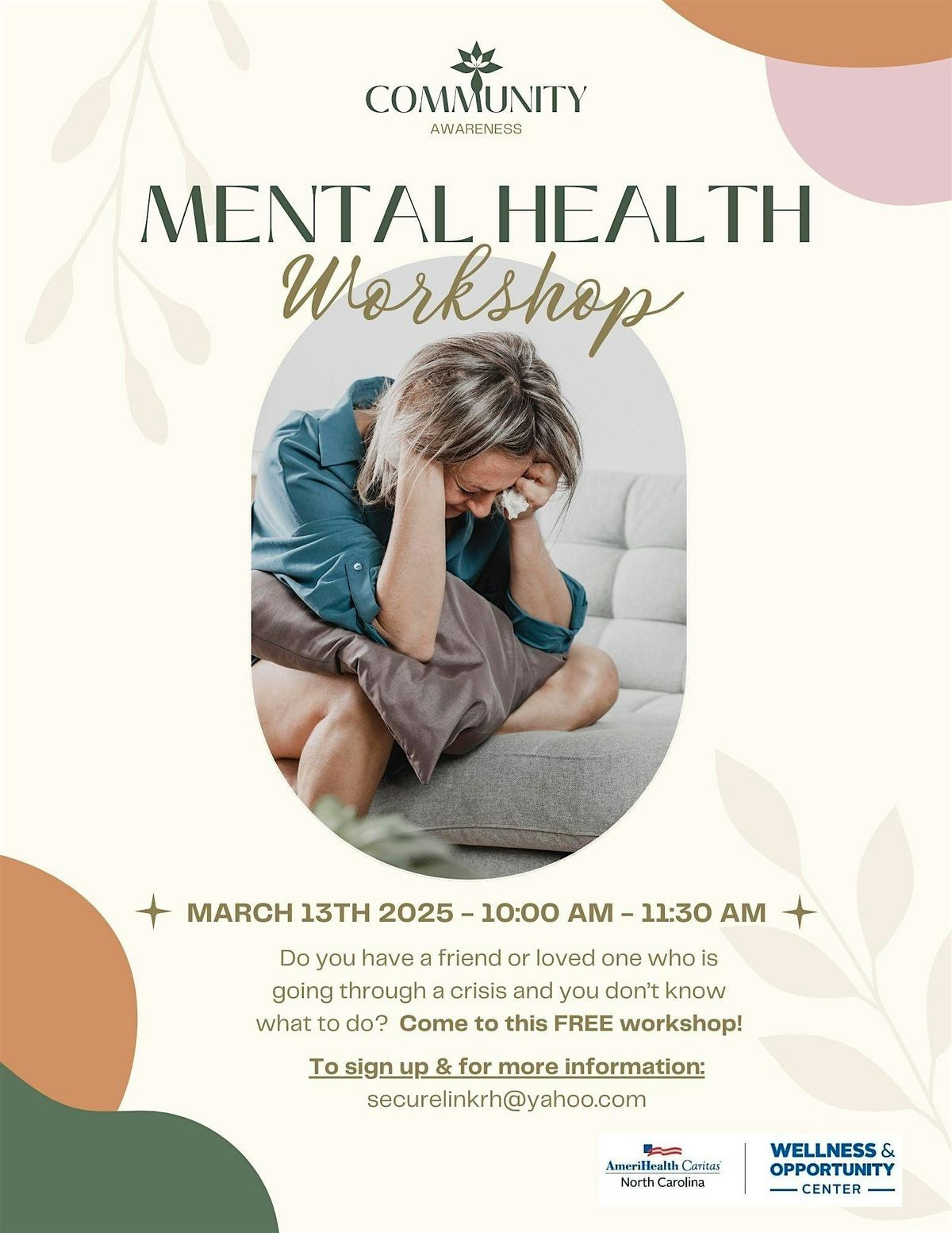 Community Event: Mental Health Workshop