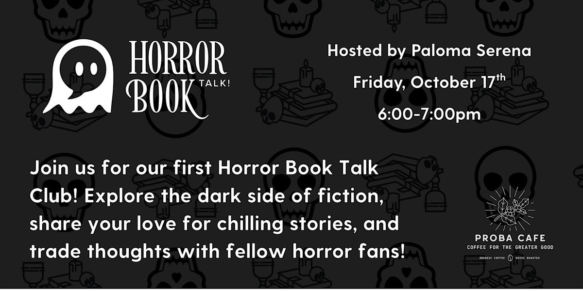 Horror Book Talk!