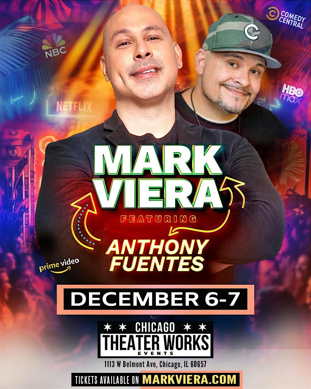 Comedian Mark Viera live at the Chicago Theater Works