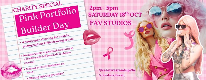 Pink Portfolio Builder day ! Charity special !