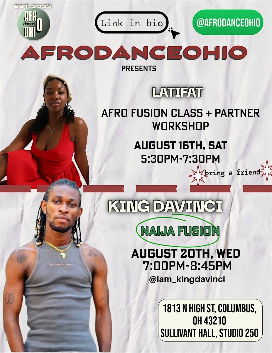 Afro Fusion Class + Partner Workshop