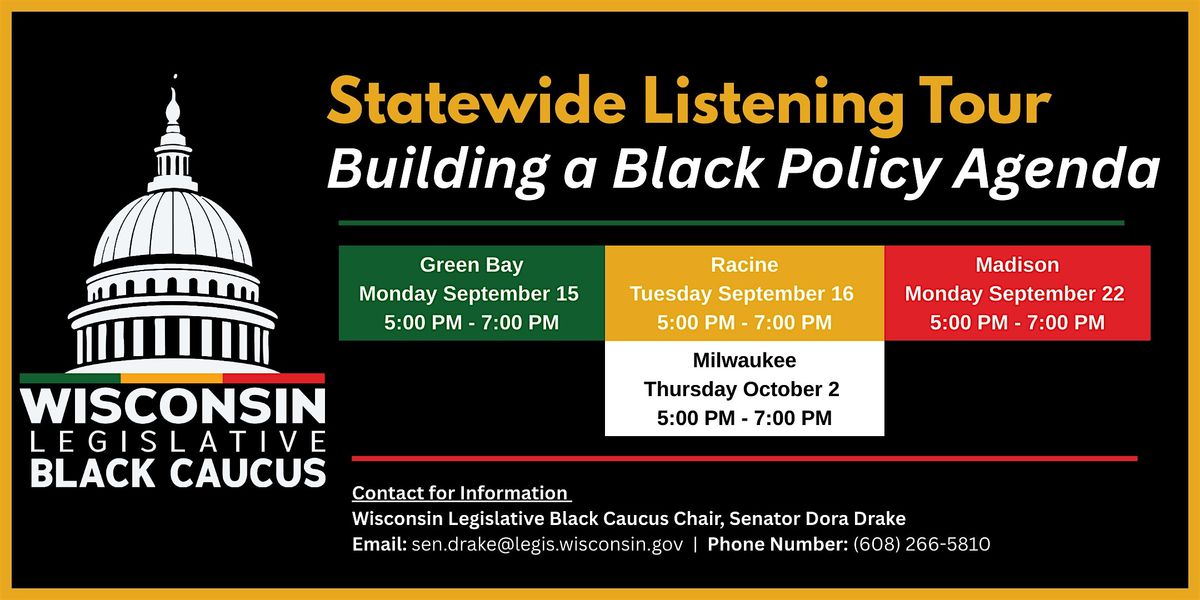 Racine Town Hall: WI Legislative Black Caucus Statewide Listening Tour