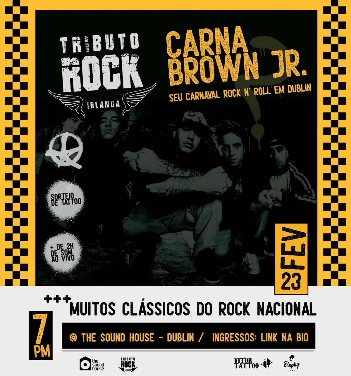 TRIBUTO ROCK - Especial  CARNABROWN JR.