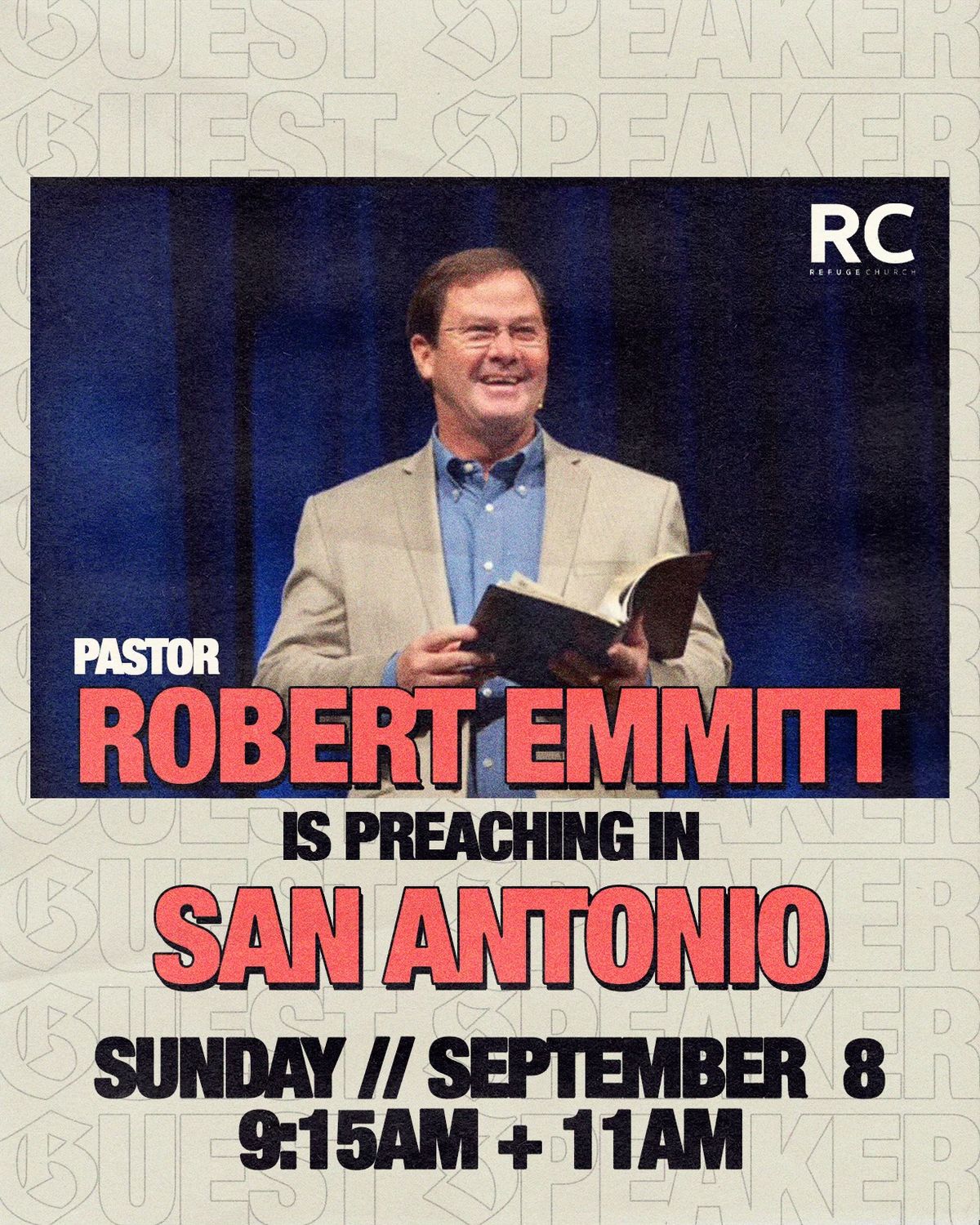 Pastor Robert Emmitt at the REFUGE